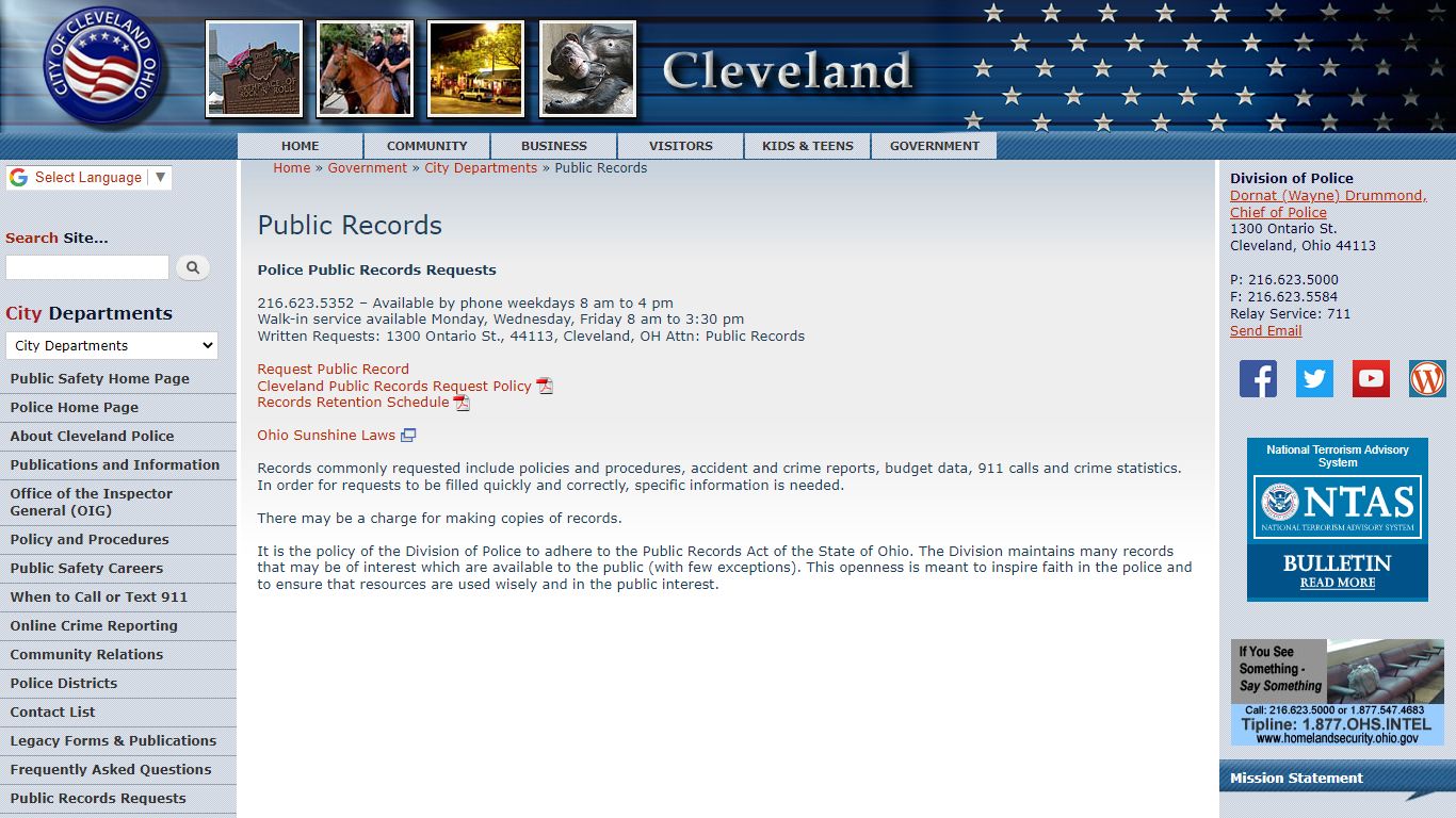 Public Records | City of Cleveland